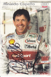 Racing driver Rinaldo Capello, signed postcard 2003 season, German language