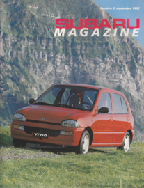 Subaru Magazine, A4-size, 20 pages, French language, 11/1992, Switzerland