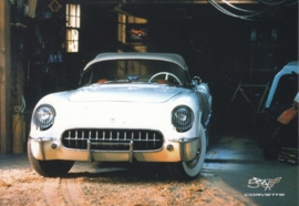 Corvette C1 series 1953-1962, A6 size postcard, 50 years of Corvette, 2003