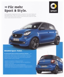 Forfour Brabus Sport package leaflet,  2 pages, 01/2016, German language