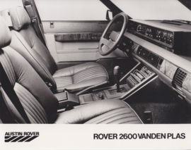 Rover  2600 VandenPlas front interior, press photo, LHD, 1984