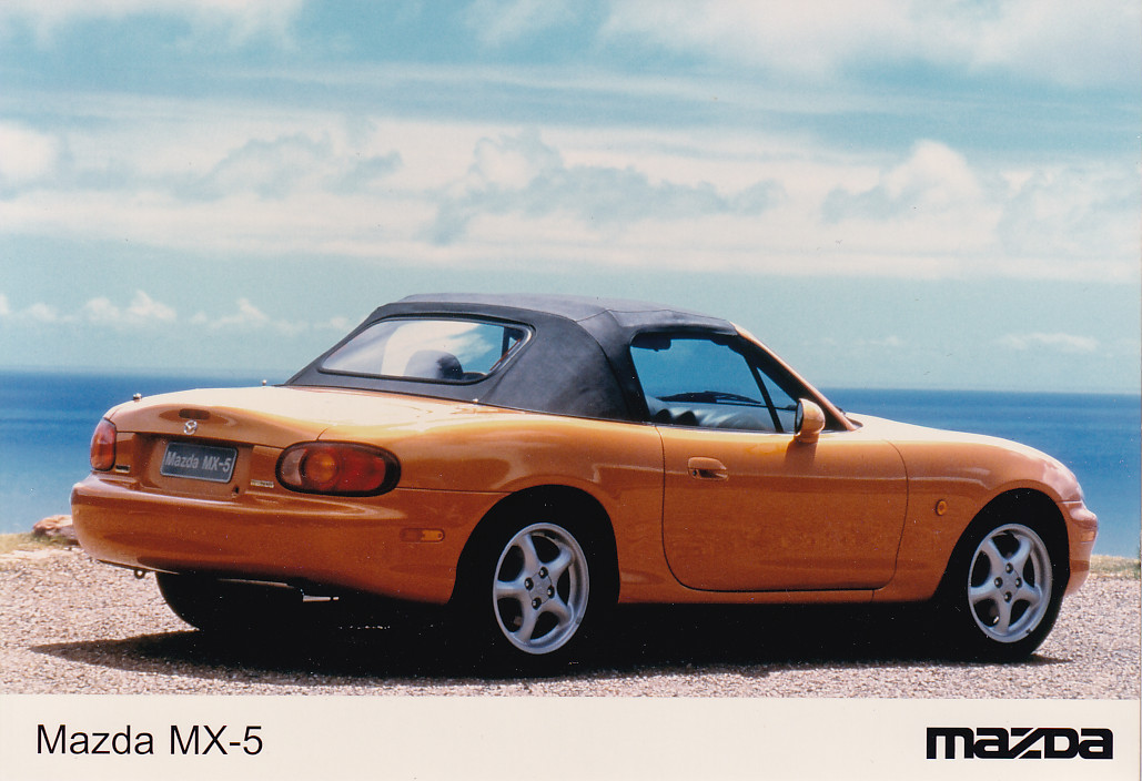 Mazda MX-5 Cabriolet soft top, press photo, Dutch, 1997