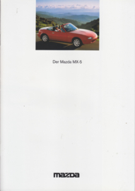 MX-5 Convertible brochure, 20 pages, 1995, German language