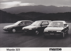 Mazda 323 model range, press photo, Belgium, 1992