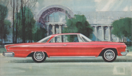 Custom 880 2-Door Hardtop, US postcard, standard size, 1963