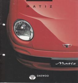 Matiz brochure,  8 pages,  06/1998, Dutch language