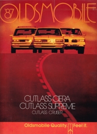 Cutlass Ciera/Supreme/Cruiser brochure 1987, 36 large pages, 08/1986, USA