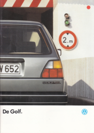 Golf brochure, 24 pages,  A4-size, Dutch language, 08/1986 (Belgium)