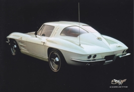 Corvette C2 Sting Ray 1963-1967, A6 size postcard, 50 years of Corvette, 2003