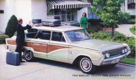 Colony Park Station Wagon, US postcard, standard size, 1964