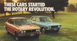 RX-2 Sedan & Coupe, oblong US postcard, 1973