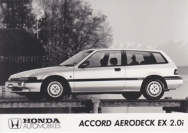 Honda Accord Aerodeck EX 2.0i, press photo, Europe, 1989