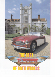 Haldane Austin-Healey replica brochure, 4 pages, German & Dutch language, nice