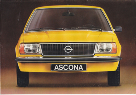 Ascona 2/4-Door brochure, 4 pages, 1976, Dutch language