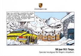 911 Targa 50 years, strip album, A6-size postcard, Dutch, 2014