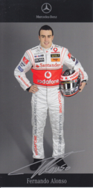 Fernando Alonso - Formula 1 2007 - auto gram postcard, German