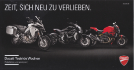 Ducati Testride weeks, large postcard (23,5 x 12,5 cm), German language, 2016