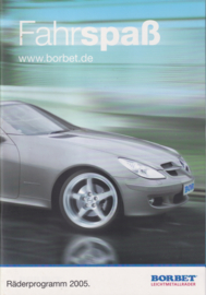 Borbet full program Alloy Wheels, 102 page brochure, Germany, 01/2005