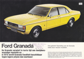 Granada brochure, 4 pages, 2/1975, Dutch language, Belgium