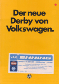 Derby 2-door brochure, 8 pages,  A4-size, German language, 9/1981