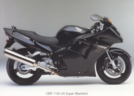 Honda CBR 1100 XX Super Blackbird postcard, 18 x 13 cm, no text on reverse, about 1994