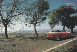 S4 Cabriolet V8 quattro postcard, A6-size, Promocard, Italian language, # 4264