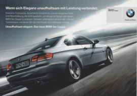 BMW 3-series Coupé, fact card, 21x15 cm, Germany, c2008
