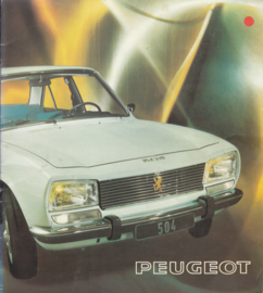 504 Sedan brochure, 16 pages, Dutch language, 1975