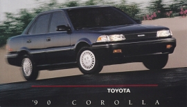 Corolla Sedan, US postcard, 1990