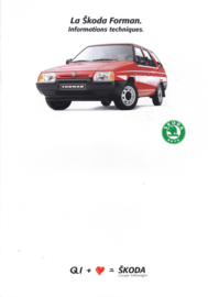 Forman Stationwagon specifications brochure, 4 pages, French language, 1989