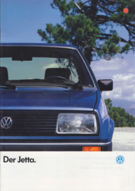 Jetta brochure, 24 pages + specs.,  A4-size, German language, 7/1986