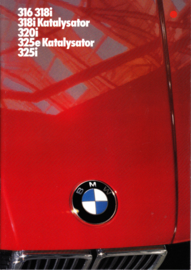 316/318i/320i/325e/325i brochure, 34 pages, A4-size, 2/1985, German language