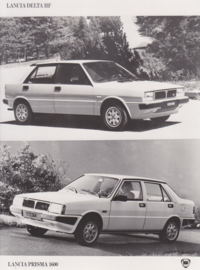 Lancia Delta HF & Prisma 1600 - factory photo - Italy -1986
