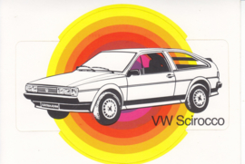 Volkswagen Scirocco by Karmann, sticker, 15 x 10,5 cm