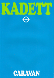 Kadett Caravan brochure, 6 pages, 1980, Dutch language