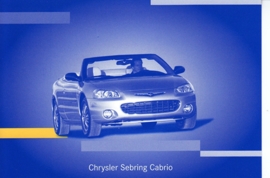 Chrysler Sebring Cabrio, A6-size postcard, IAA 2001