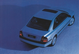 S80 Sedan, 16 x 11 cm size postcard, about 2000, factory-issue, MS/PV 527-10714