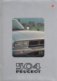 504 Coupé & Cabriolet brochure, 16 pages, A4-size, 1980, Dutch language