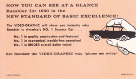 Video graphic, US postcard, standard size, 1959, # AM-59-7554-B