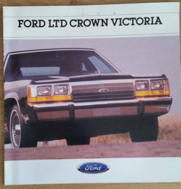 LTD Crown Victoria, 12 square large pages, English language, 8/87, # 010