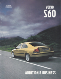 S60 Sedan Addition & Business brochure, 8 pages, 9/2001, Swedish language