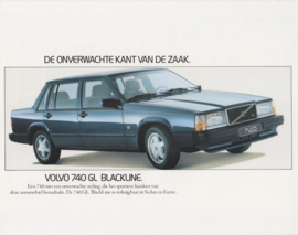 740 GL Blackline leaflet, 2 pages, Dutch language, about 1986