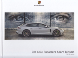 Panamera Sport Turismo brochure, 40 large pages, A4-size, 03/2017, hard covers, German language