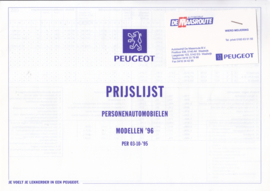 Program pricelist folder, 12 pages, 10/1995, Dutch language