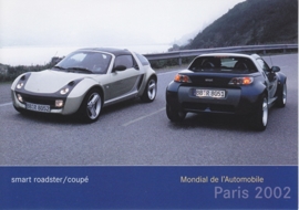 Smart Roadster & Coupé, A6-size postcard, Paris 2002