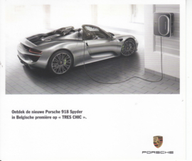 918 Spyder dealer issued postcard,  15 x 13 cm, Belgium, 2015