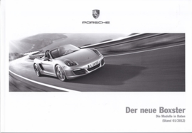 Boxster pricelist, 80 pages, 01/2012, German