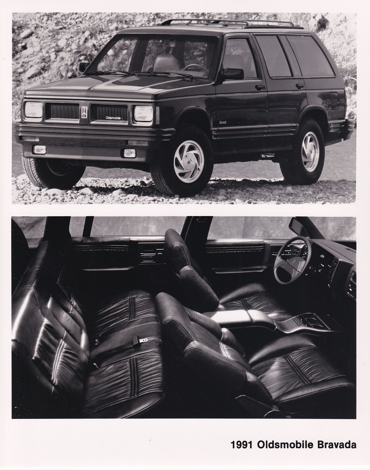Oldsmobile  Bravada SUV - press photo - USA - 1991