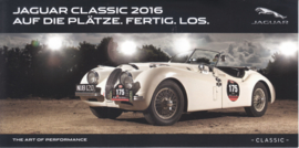 XK 120 Classic Tour, large card, 10,5 x 21 cm, German language, 2016