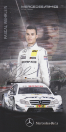 Pascal Wehrlein - DTM season 2013 - large auto gram postcard, German, printed signature